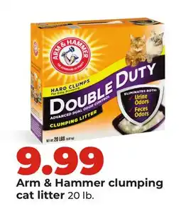 Hy-Vee Arm & Hammer clumping cat litter offer