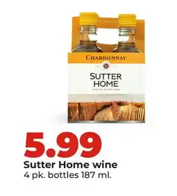 Hy-Vee Sutter Home wine offer