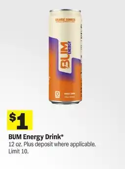 Meijer BUM Energy Drink offer