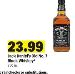 Meijer Jack Daniel's Old No. 7 Black Whiskey offer