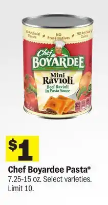 Meijer Chef Boyardee Pasta offer