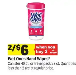 Meijer Wet Ones Hand Wipes offer
