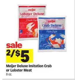 Meijer Meijer Deluxe Imitation Crab or Lobster Meat offer