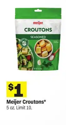 Meijer Meijer Croutons offer