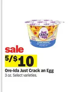 Meijer Ore-Ida Just Crack an Egg offer