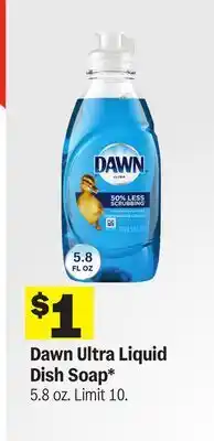 Meijer Dawn Ultra Liquid Dish Soap offer