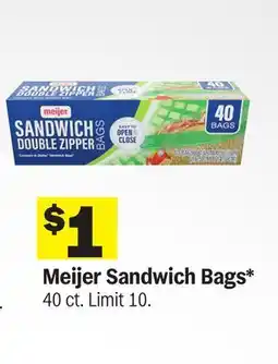 Meijer Meijer Sandwich Bags offer