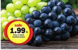 Meijer Green or Black Seedless Grapes offer