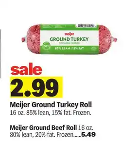 Meijer Meijer Ground Turkey Roll offer