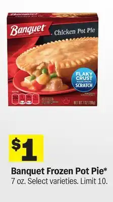 Meijer Banquet Frozen Pot Pie offer