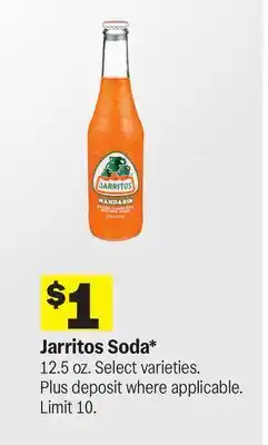 Meijer Jarritos Soda offer