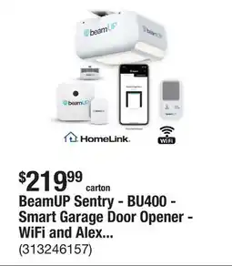 The Home Depot BeamUP Sentry - BU400 - Smart Garage Door Opener - WiFi and Alexa Enabled - No Subscription Fees offer