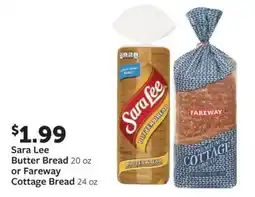Fareway Sara Lee Butter Bread offer