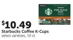 Fareway Starbucks Coffee K-Cups offer