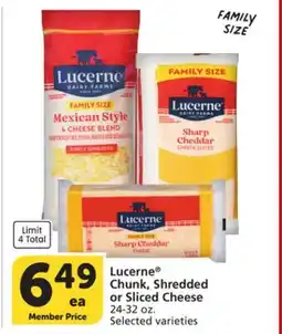 Vons Lucerne Chunk, Shredded or Sliced Cheese offer