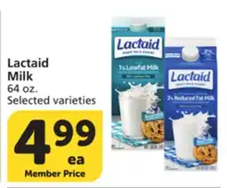 Vons Lactaid Milk offer