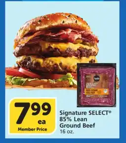 Vons Signature SELECT 85% Lean Ground Beef offer