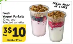 Vons Fresh Yogurt Parfaits offer