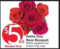 Vons Petite Duo Rose Bouquet offer