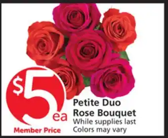 Vons Petite Duo Rose Bouquet offer