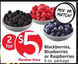 Vons Blackberries, Blueberries or Raspberries offer
