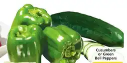 Vons Cucumbers or Green Bell Peppers offer