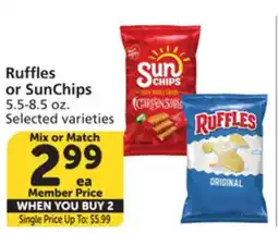 Albertsons Ruffles or SunChips offer
