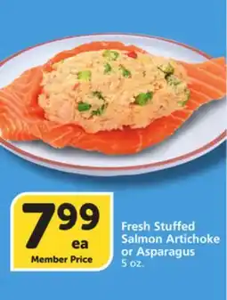 Albertsons Fresh Stuffed Salmon Artichoke or Asparagus offer