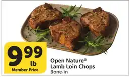 Albertsons Open Nature Lamb Loin Chops offer