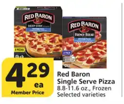 Albertsons Red Baron Single Serve Pizza offer