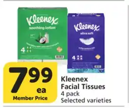 Albertsons Kleenex Facial Tissues offer