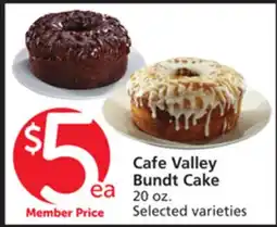 Albertsons Cafe Valley Bundt Cake offer