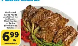 Albertsons Marinated Carne Asada or Petite Sirloin Steak offer