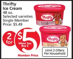 Albertsons Thrifty Ice Cream offer