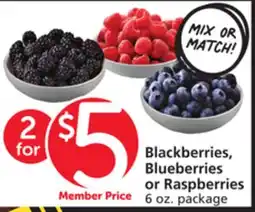 Albertsons Blackberries, Blueberries or Raspberries offer