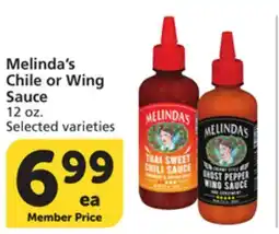 Albertsons Melinda's Chile or Wing Sauce offer
