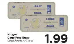 Food 4 Less Kroger Cage Free Eggs offer