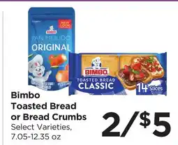 Food 4 Less Bimbo Toasted Bread or Bread Crumbs offer