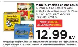 Food 4 Less Modelo, Pacifico or Dos Equis offer