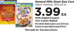 Food 4 Less General Mills Giant Size Cereal offer