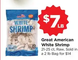 Food 4 Less Great American White Shrimp offer