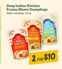 Sprouts Farmers Market Deep Indian Kitchen Frozen Momo Dumplings offer
