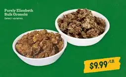 Sprouts Farmers Market Purely Elizabeth Bulk Granola offer