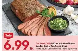 Stater Bros USDA Choice Beef Round London Broil or Top Round Steak offer