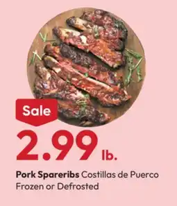 Stater Bros Pork Spareribs offer