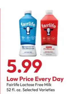 Stater Bros Fairlife Lactose Free Milk offer