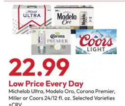Stater Bros Michelob Ultra, Modelo Oro, Corona Premier, Miller or Coors offer