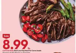 Stater Bros Beef Loin Flap Meat for Carne Asada Ranchera offer