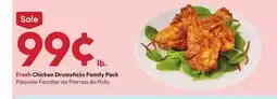 Stater Bros Fresh Chicken Drumsticks Family Pack offer