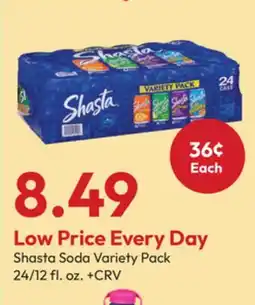 Stater Bros Shasta Soda Variety Pack offer